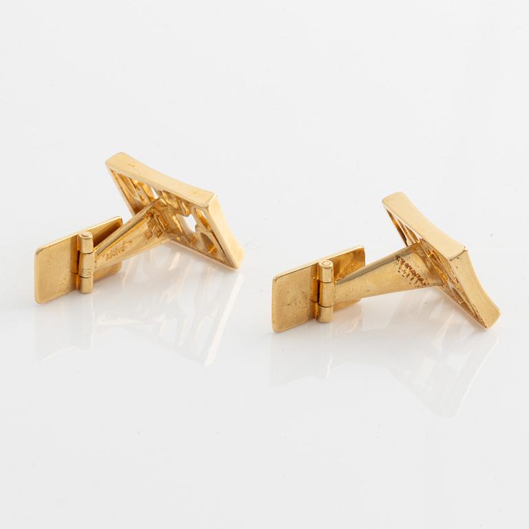 Robbert, cufflinks, a pair, 18K gold.