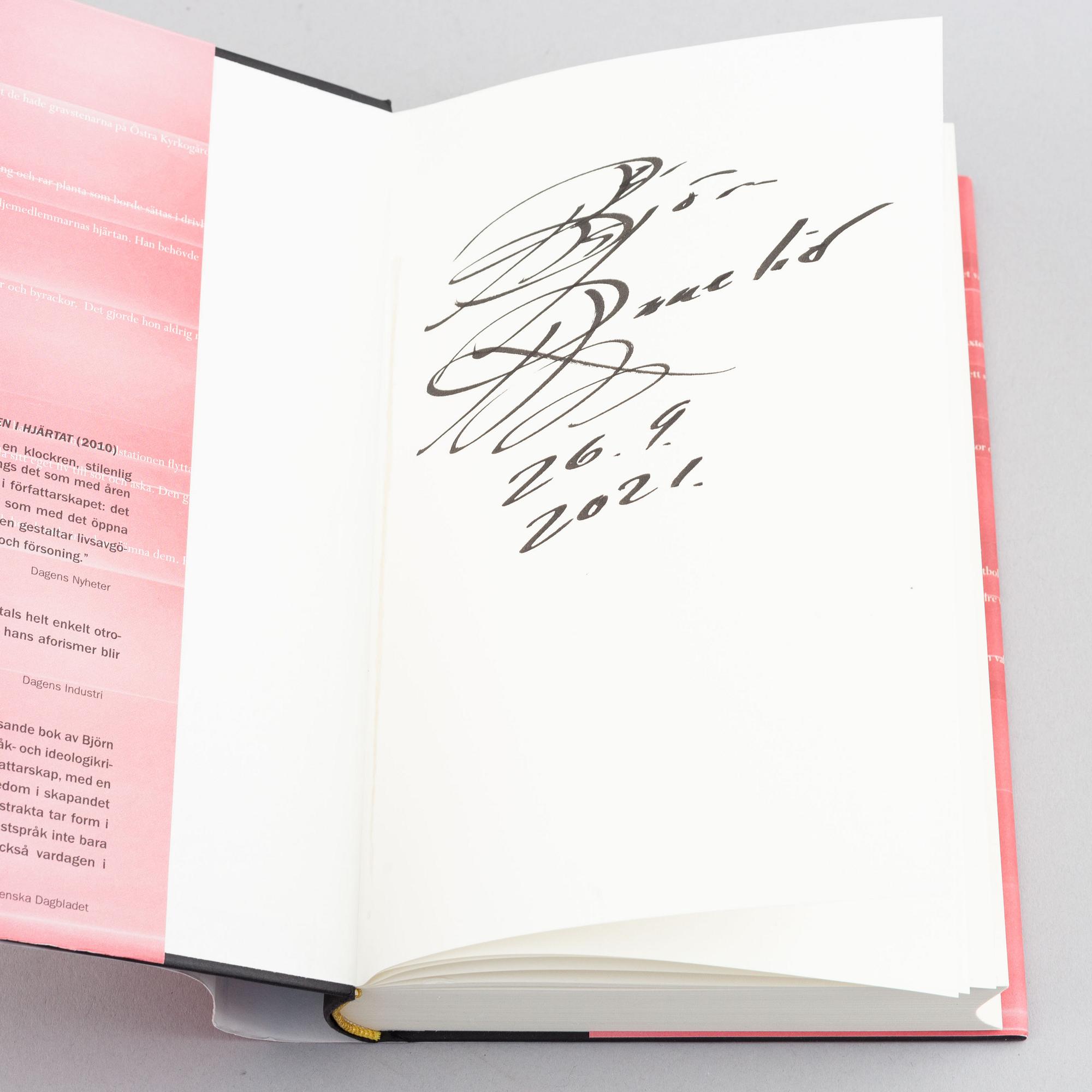 Björn Ranelid, books, 6 pcs, signed.