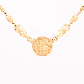 A NECKLACE, "Sun Lion", 18K gold. Kalevala Koru 1998.