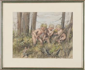 Robert Högfeldt · ROBERT HÖGFELDT, akvarell, signerad.