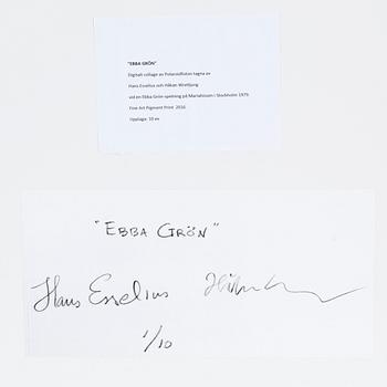 HANS ESSELIUS HÅKAN WRETLJUNG, fine art pigment print signed and numbered 1/10 on verso.