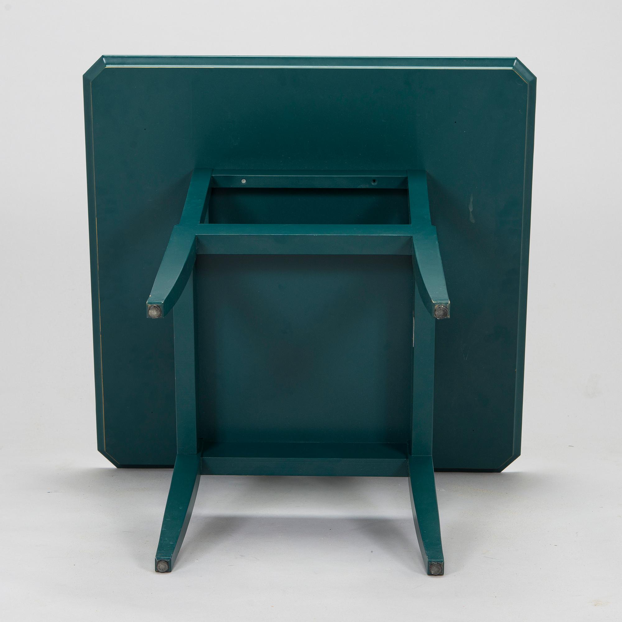 Eliel Saarinen, möblemang, 5 delar, "Blue suite" för Adelta, Finland 1980-tal.