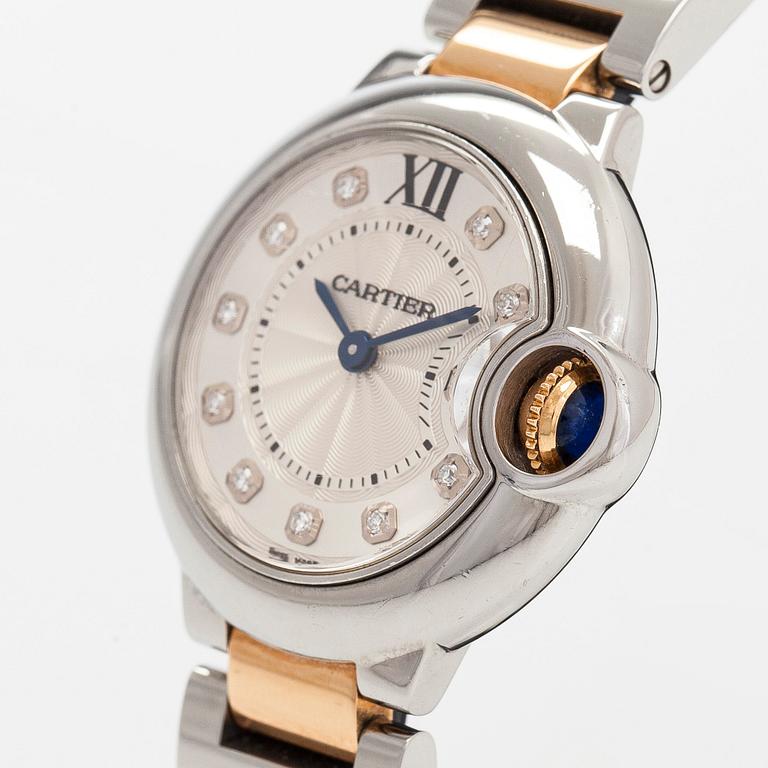 Cartier, Ballon Bleu, wristwatch, 28 mm.