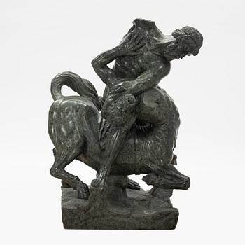 A Italien presumably early 20th century sculpture of Hercules and the Centaur Nessus.