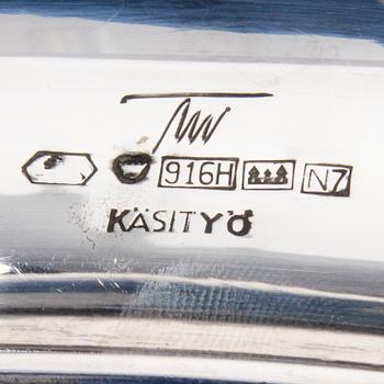 TAPIO WIRKKALA, VATI. Sign. TW. Hopeaa 830. Kultakeskus 1966.