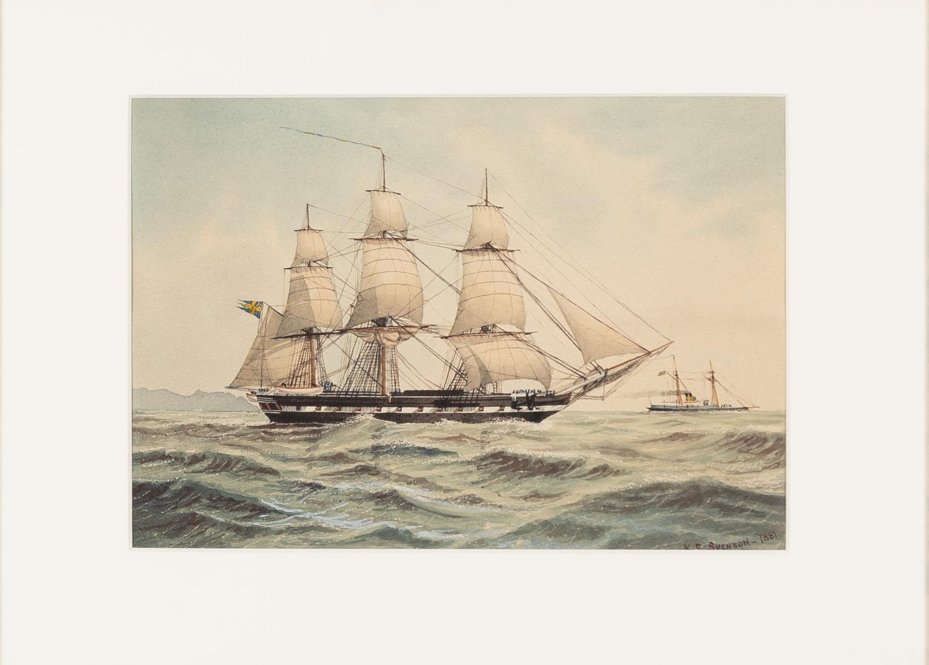 K. E. Svensson, Fregatten "Norrköping".