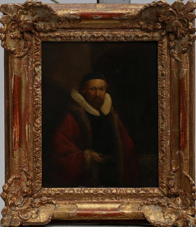 OKÄND KONSTNÄR, olja på kopparplåt, 1700-/1800-tal.