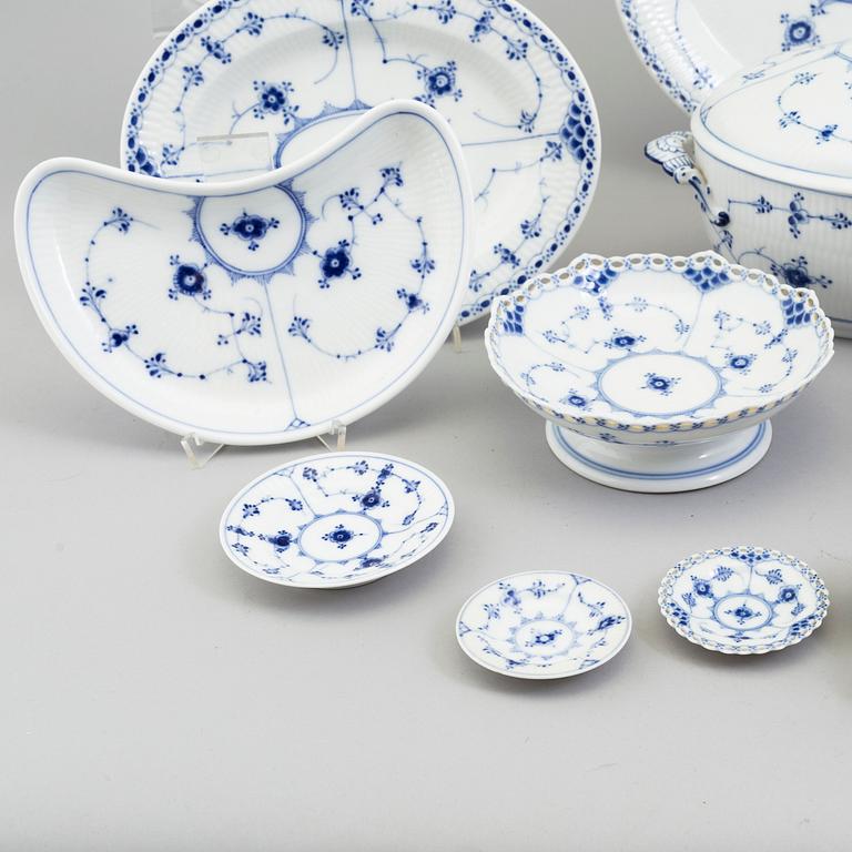 A 144 piece porcelain service 'Musselmalet', Royal Copenhagen, Denmark.