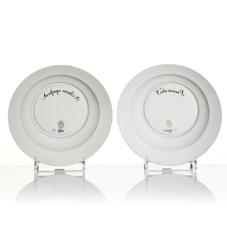 A set of 12 Royal Copenhagen 'Flora Danica' soup dishes, Denmark, 20th century.