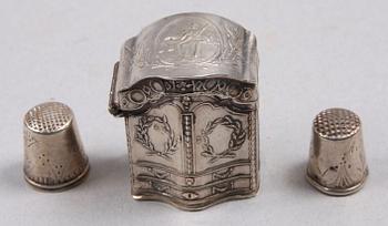 PARTI SILVER, 5 delar, silver, 1800/1900-tal. Tot 148 g.