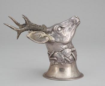 319. A Danish silver bowl in the shape of a deer head, 1911. Weight 867 gr.