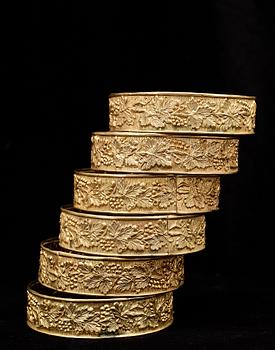 COASTERS, 6 st, senempire, 1800-talets mitt.