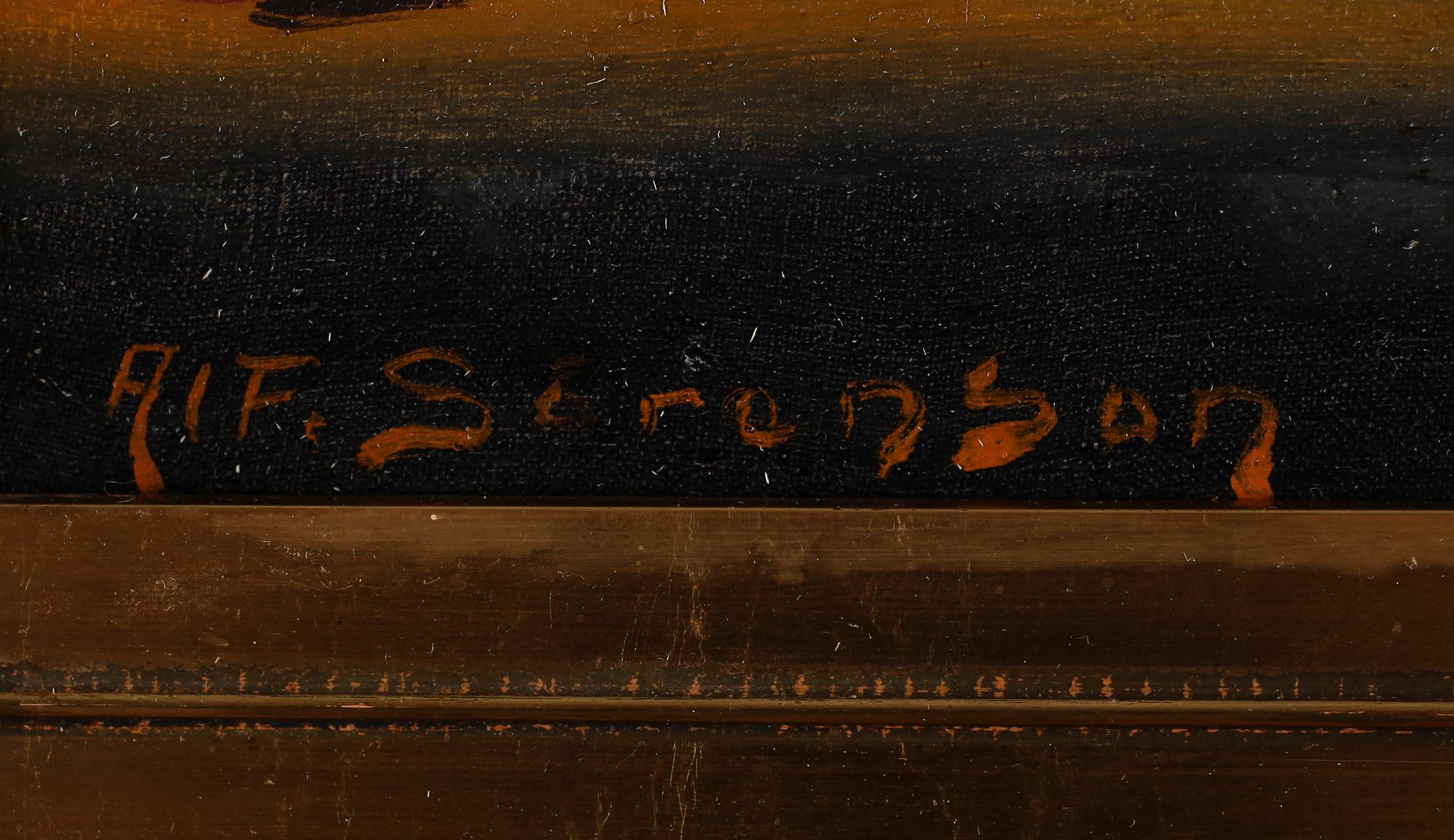 ALF SÖRENSON, olja på duk, signerad.