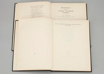 BÖCKER, 2 st, "Dutch drawings of the seventeenth century" och "Drawings of the early Flemish school".
