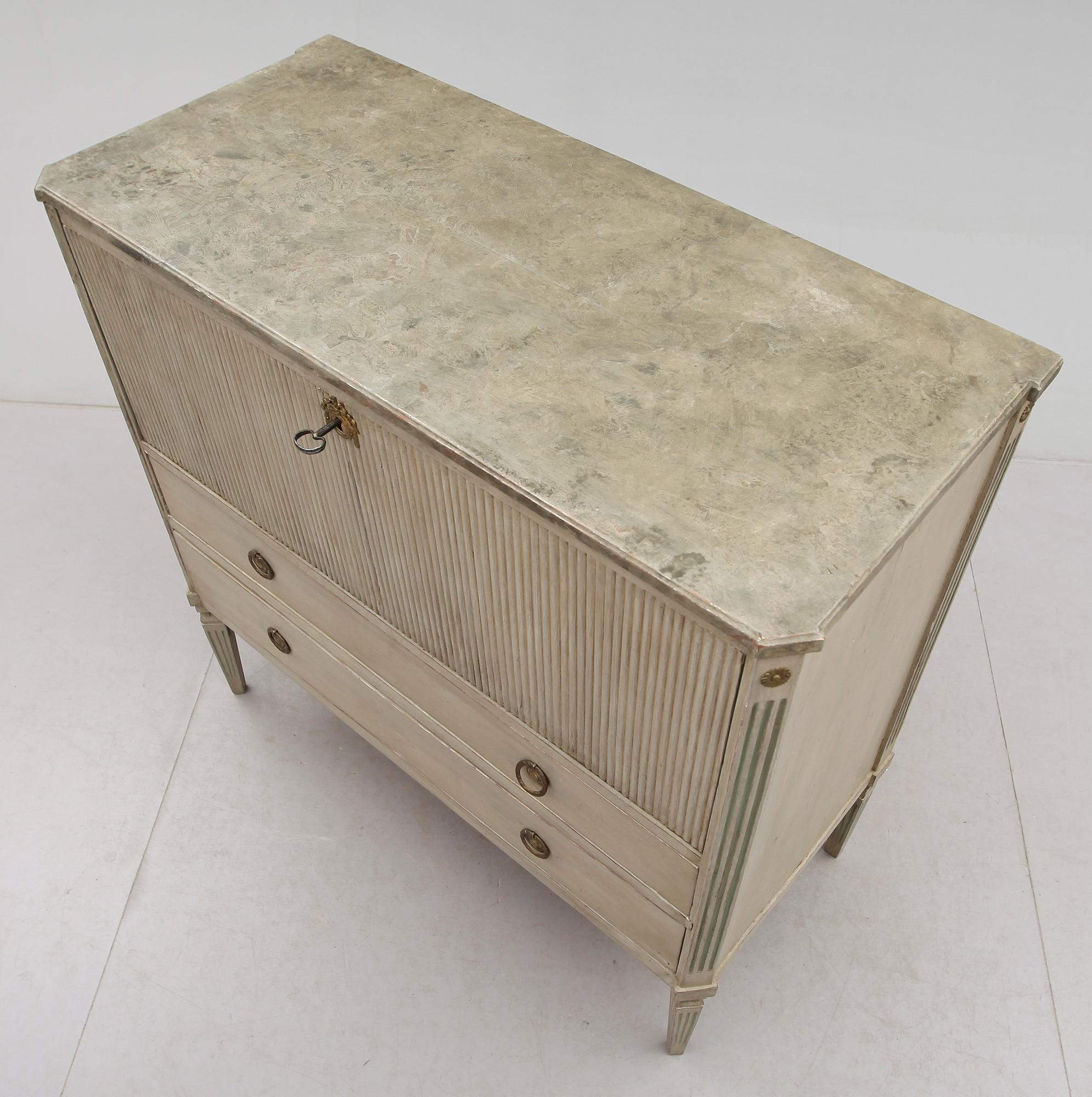 SKRIVSEKRETÄR, sengustaviansk, omkring år 1800.