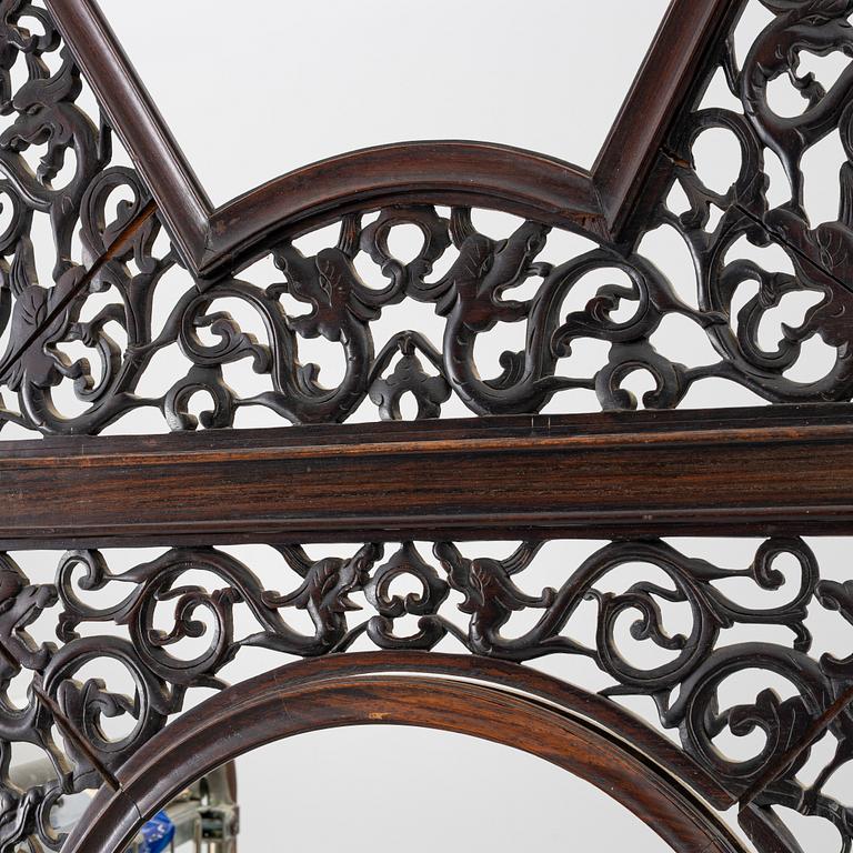 A pair of hardwood panels, China, 20th century.