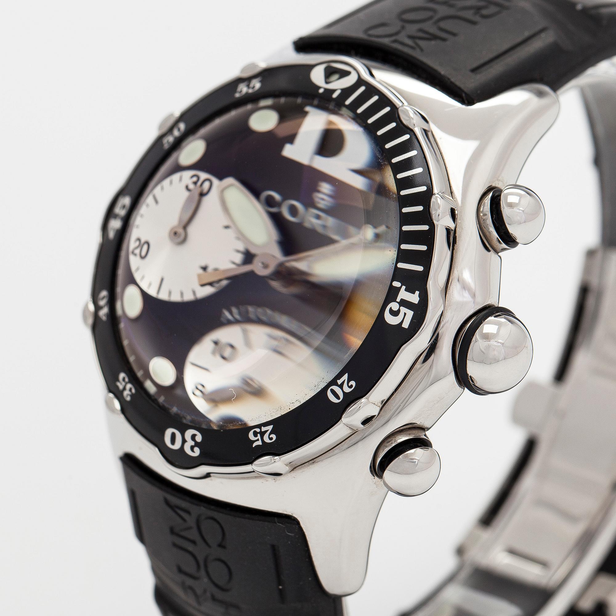 Corum, Bubble, kronografi, rannekello, 45 mm.