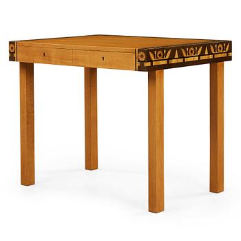 3. Carl Malmsten, A Carl Malmsten mahogany working table, Åtvidaberg, Sweden ca 1934.