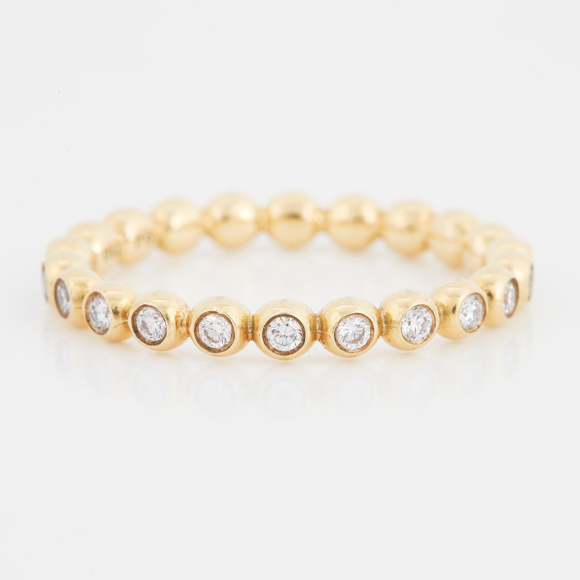 GEORG JENSEN, "Aurora", ring med briljantslipade diamanter.