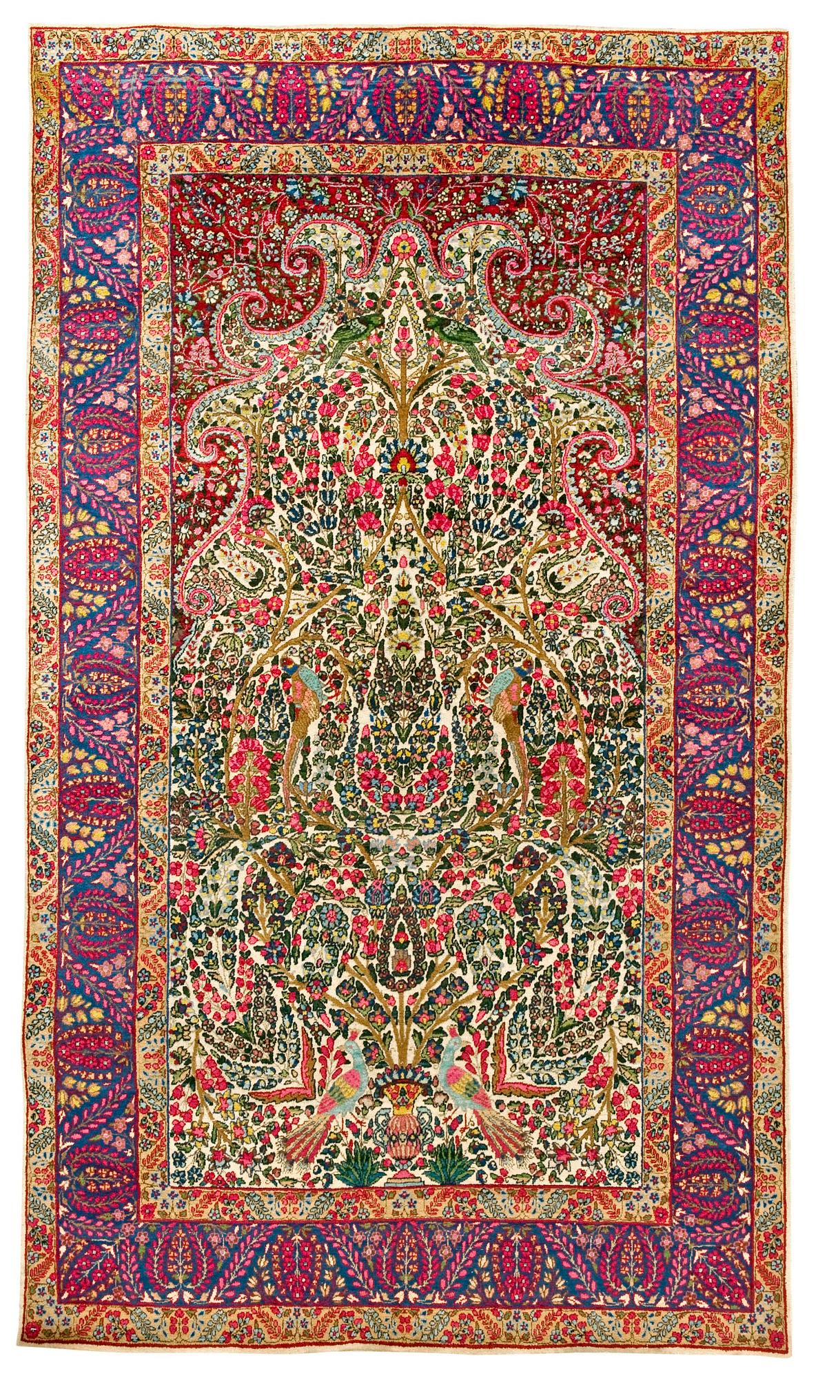 SEMIANTIK KIRMAN LAVER. 238,5 x 139 cm.