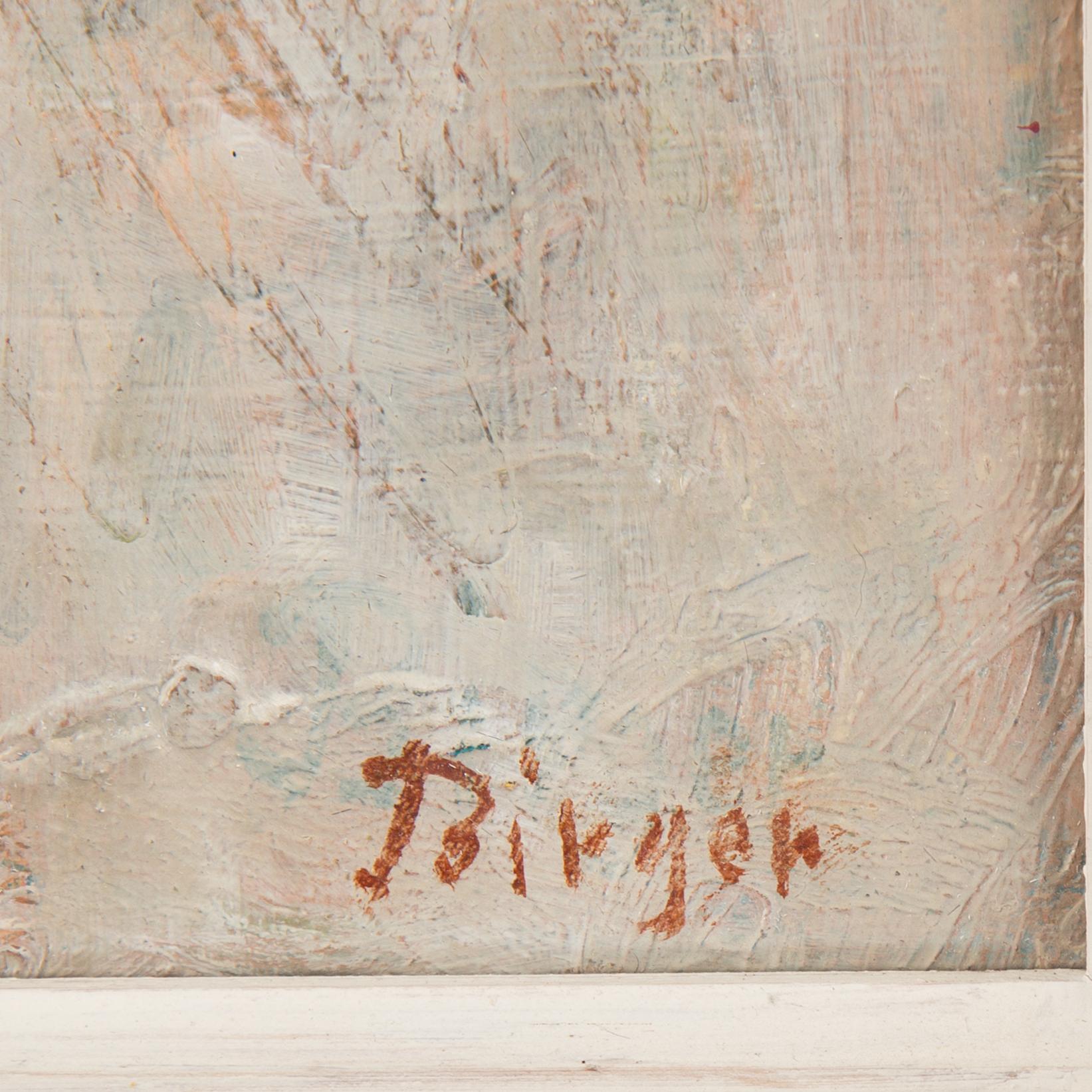 BIRGER BIRGER-ERICSSON, olja på pannå. Signerad.