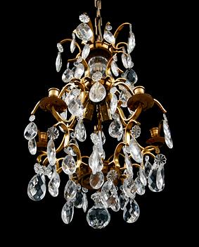 KRISTALLKRONA, barockstil, 2000-tal. Höjd ca 55 cm.