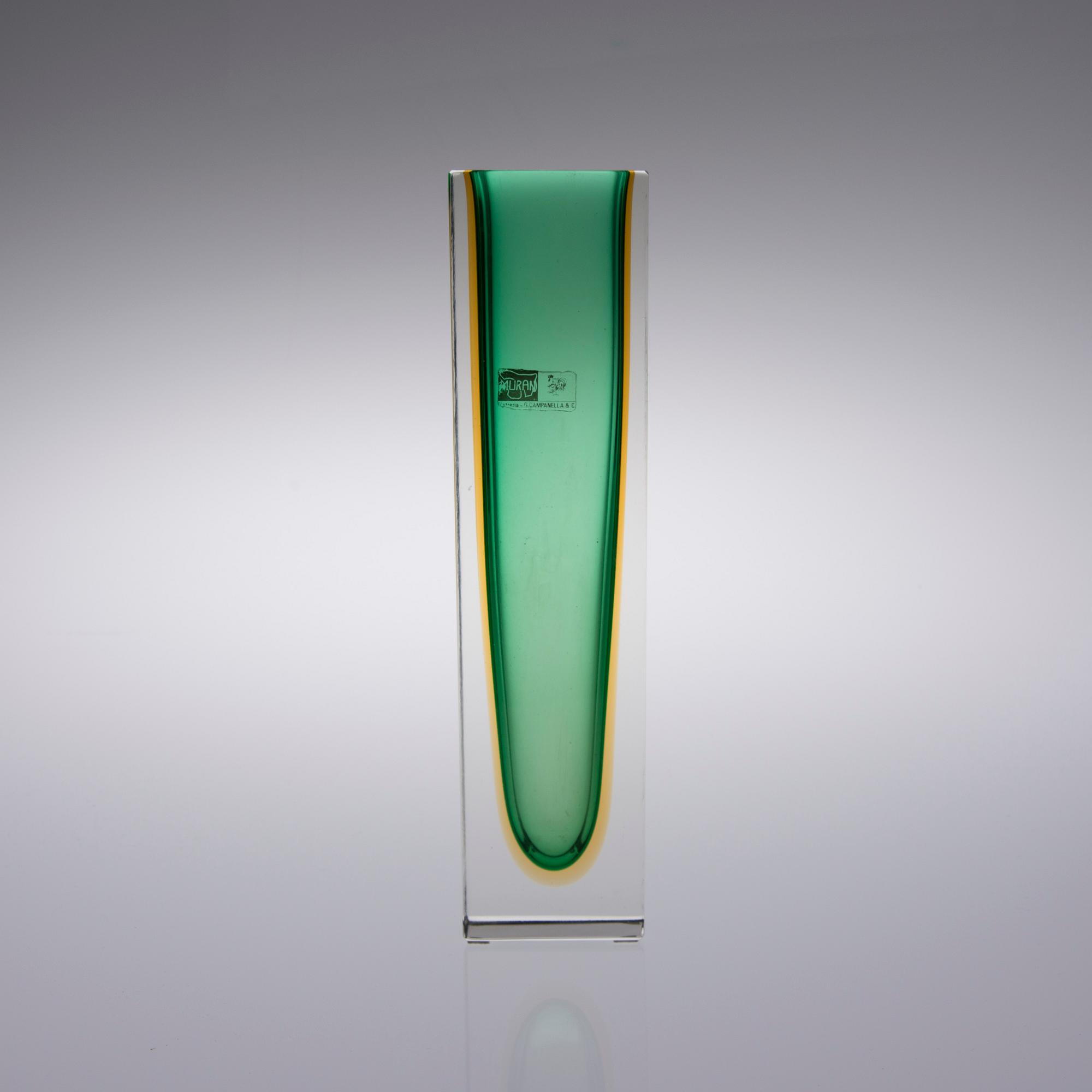 VAS, glas, Campanella, Murano 1960-tal.