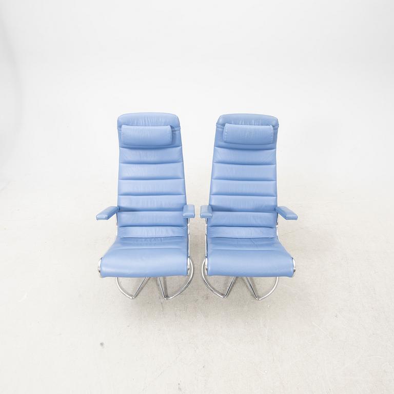 Bruno Mathsson, snurrfåtöljer 3 st, "Minister", Mathsson International, formgiven 1986.