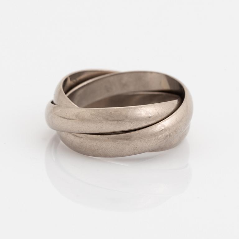 Cartier, 18K white gold "Trinity"  ring.