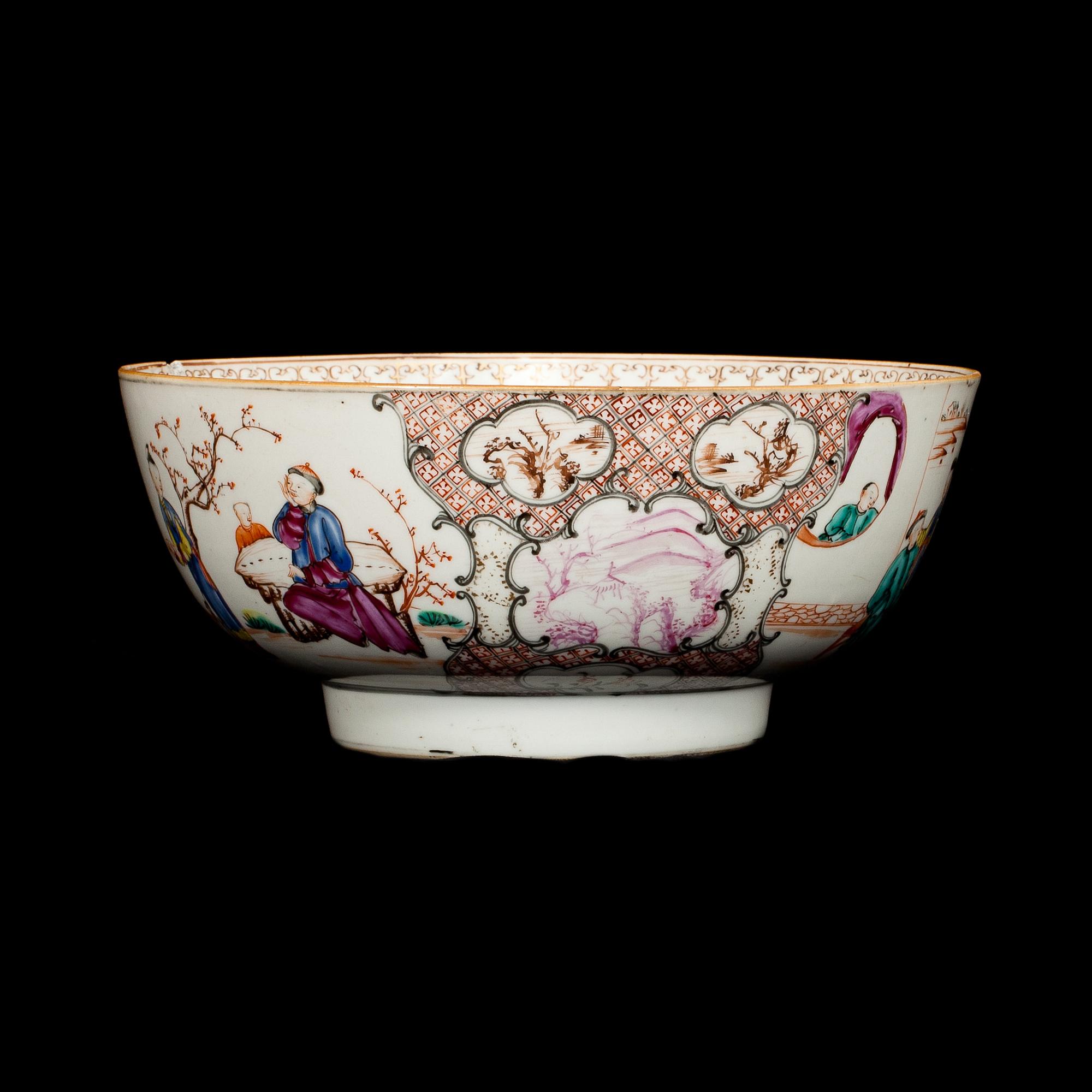 SKÅL, porslin, Kina 1700-tal.