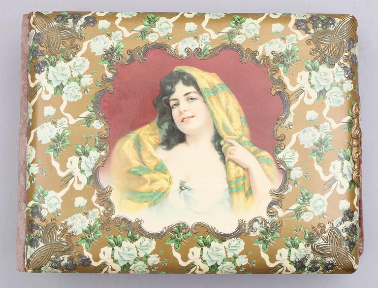 FOTOALBUM, jugend, omkring år 1900.