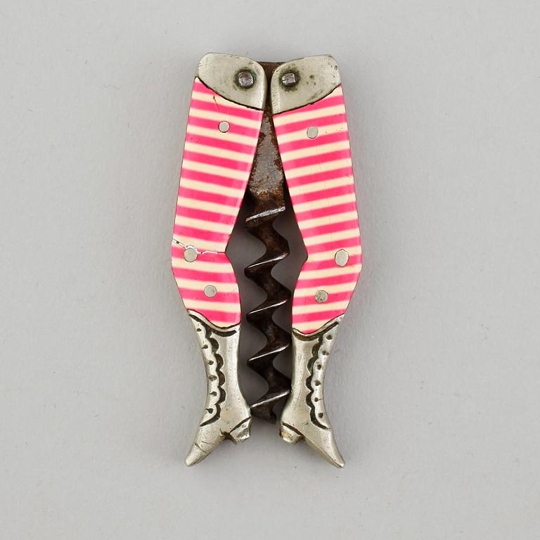 KORKSKRUV, sk "Ladies legs", Tyskland, 1900-talets första hälft.