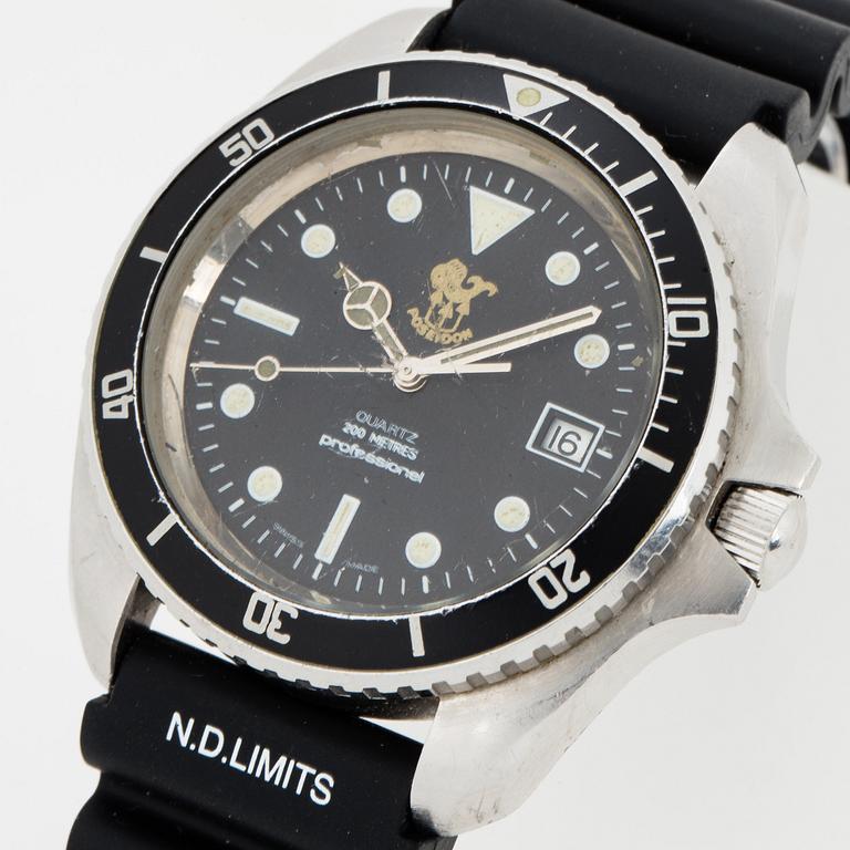 HEUER, Poseidon, wristwatch,  41 mm.