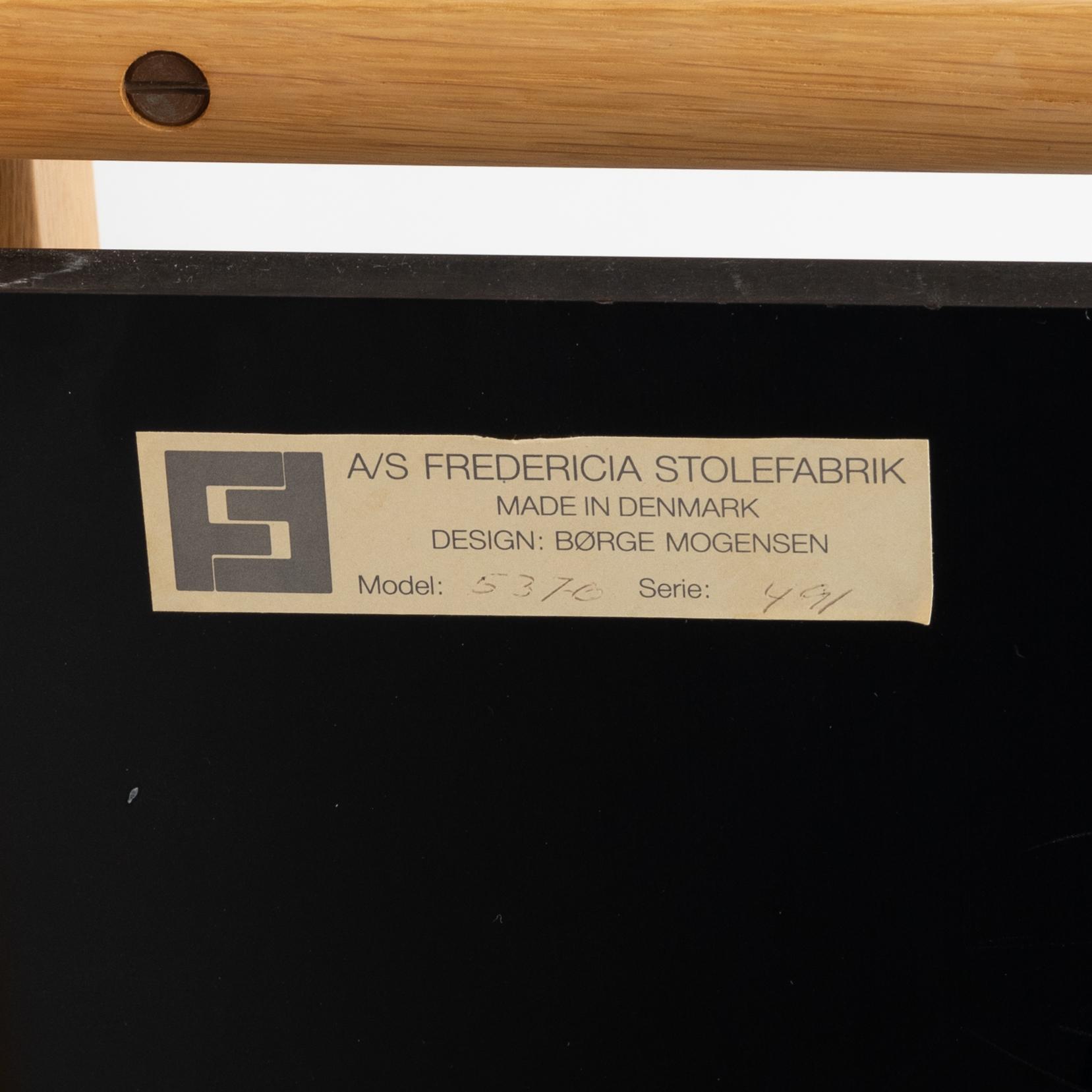 Børge Mogensen, a model 5370 tea trolley for Fredericia Stolefabrik, Denmark.
