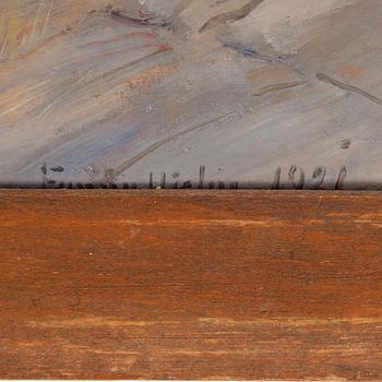 FANNY HJELM, oil on board. Signed and dated 1921.