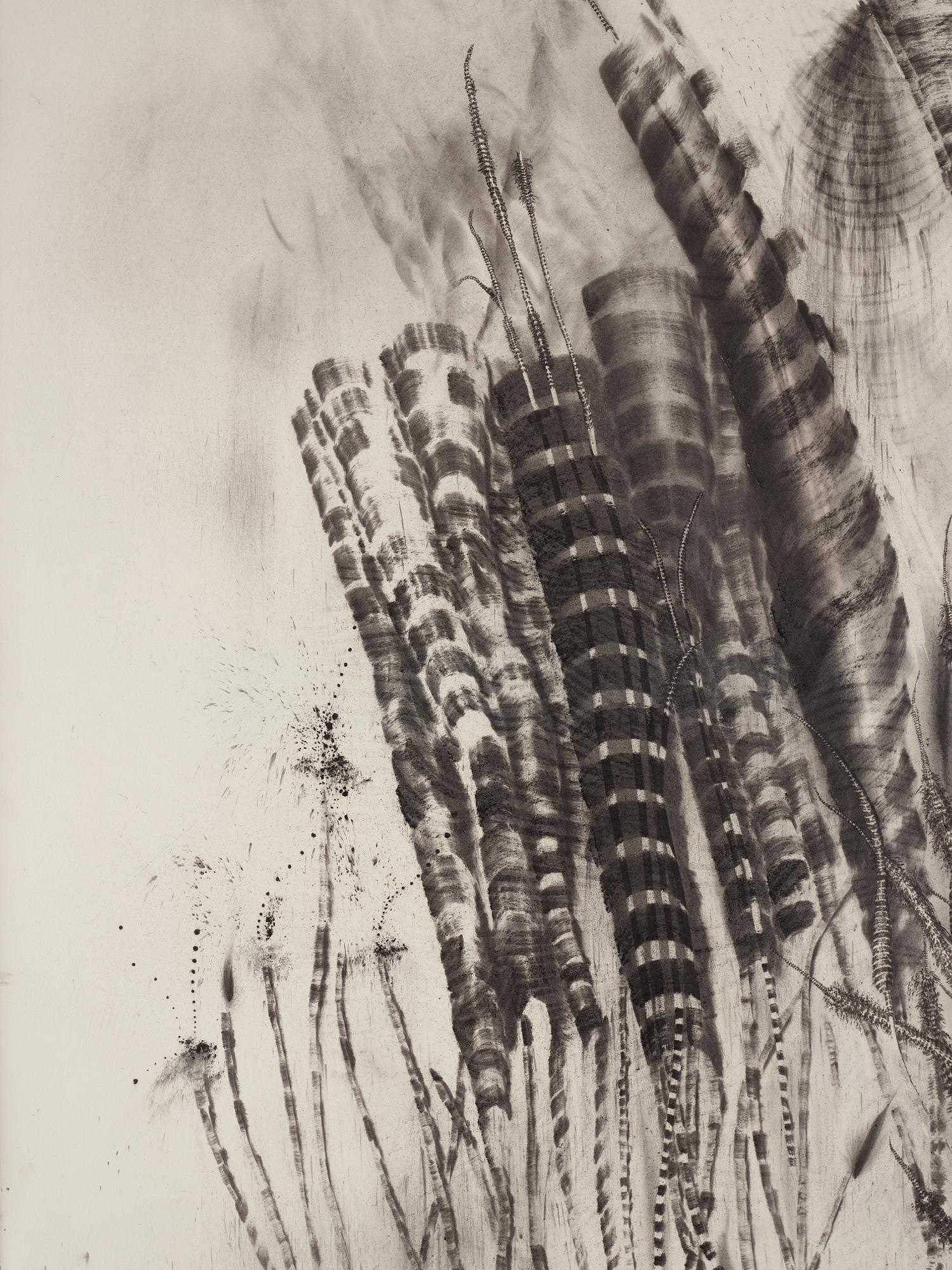 Jack Barth, mixed media on paper mounted on canvas, signed Barth and dated -83.