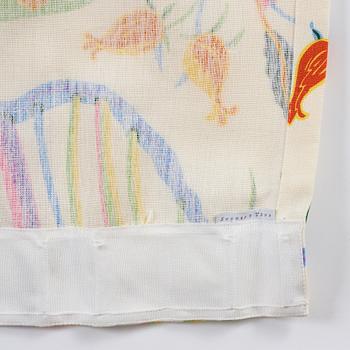 Josef Frank, a pair of linen curtains, 'Hawaii', Svenskt Tenn, Sweden.