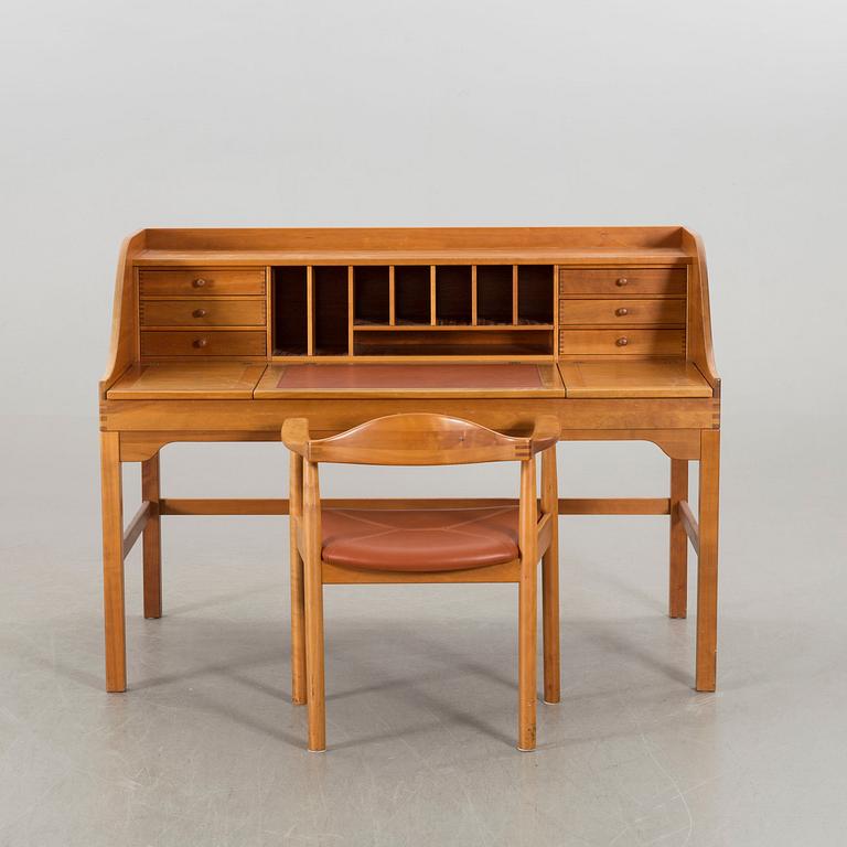 An Andreas Hansen desk and chair for Hadsten träindustri Denmark later part of the 20th century.