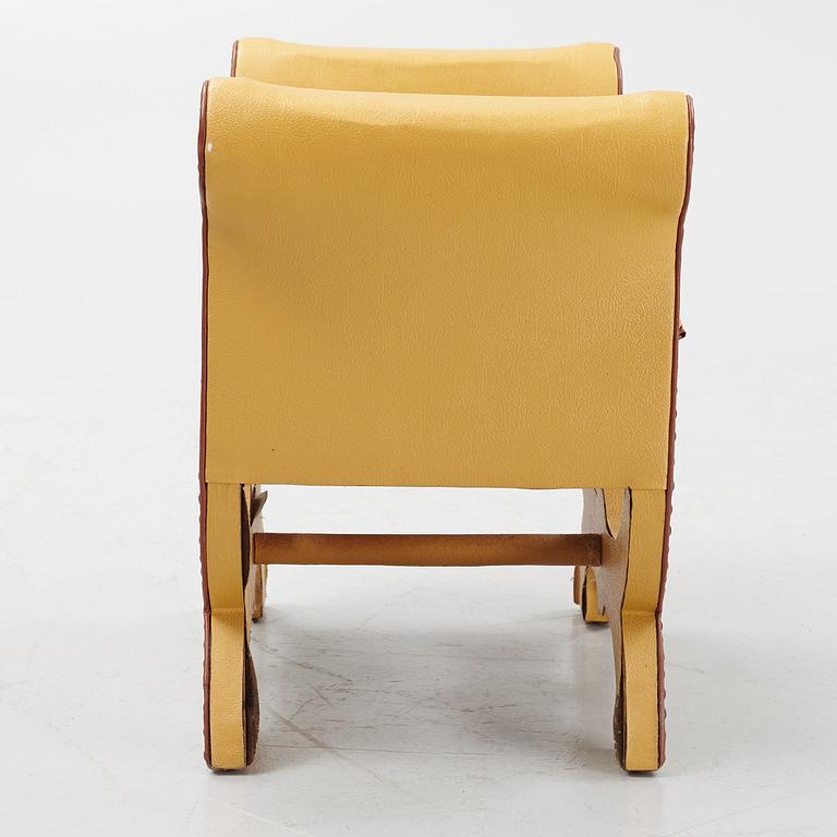 A Swedish Grace stool attributed to Otto Schulz, 1920's/30's.