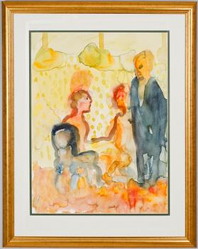 PETER DAHL, akvarell, signerad.