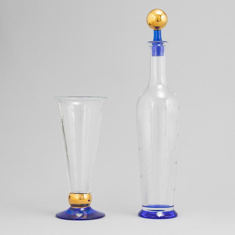 Erika Lagerbielke, a 20 piece glass service, 'Imperial', Orrefors.