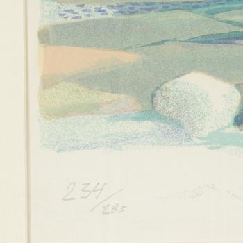 Roland Svensson, lithograph in colours, signed 234/285.