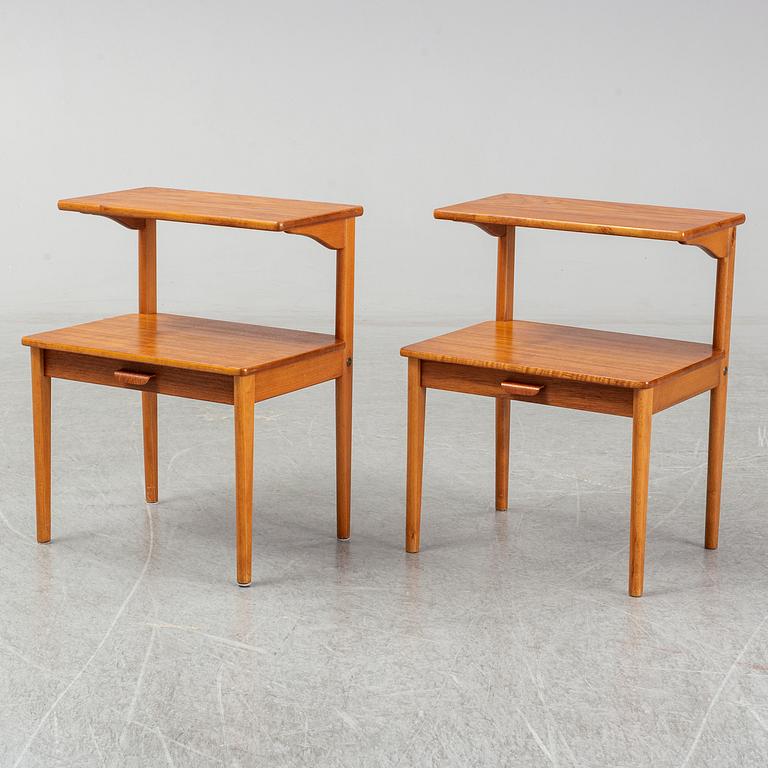 SÄNGBORD, ett par, Svenska Möbelfabrikerna, nr 80, 1950-/60-tal.