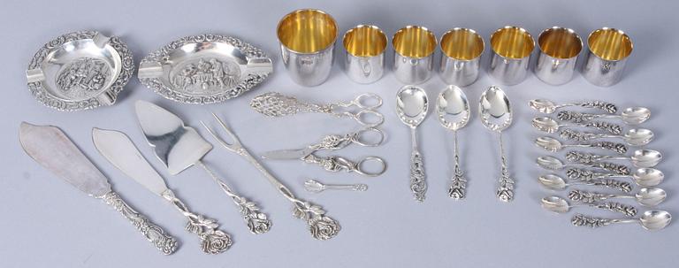 PARTI SILVER, 31 delar. 775 gram.