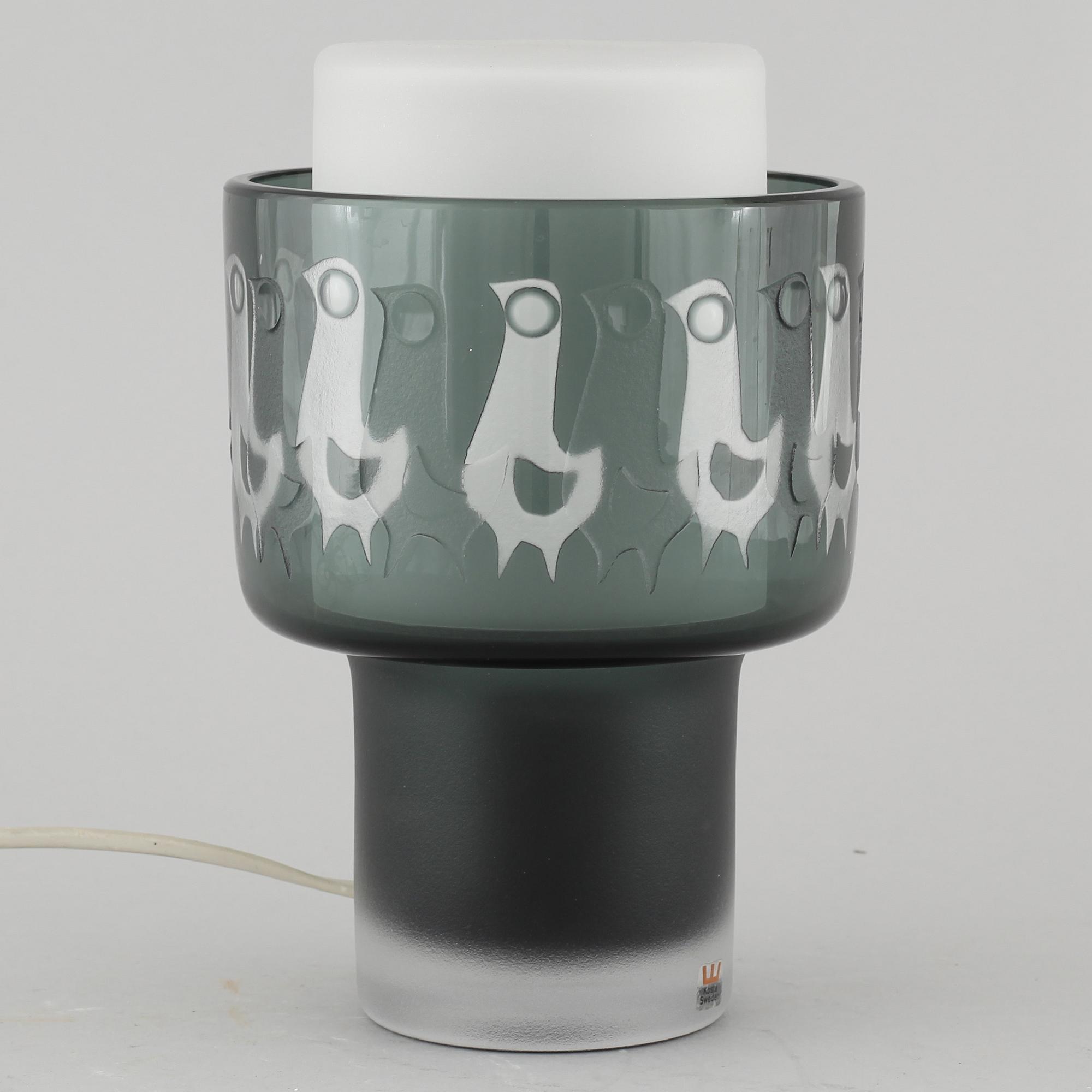 OVE SANDBERG, bordslampa, Kosta, 1900-talets andra hälft.