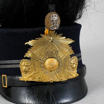 UNIFORM och KÄPPI, m/1886. Sverige. För fanjunkare vid infanteriet, Dalregementet. 1900-talets början.