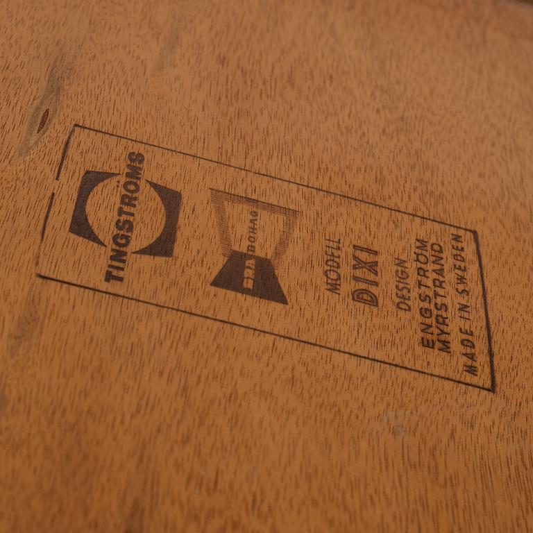 Sven Engström & Gunnar Myrstrand, a pair of 'Dixie' bedside tables with shelf, Tingströms 1950s/60s.