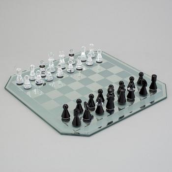 A SWAROVSKI CHESS SET.