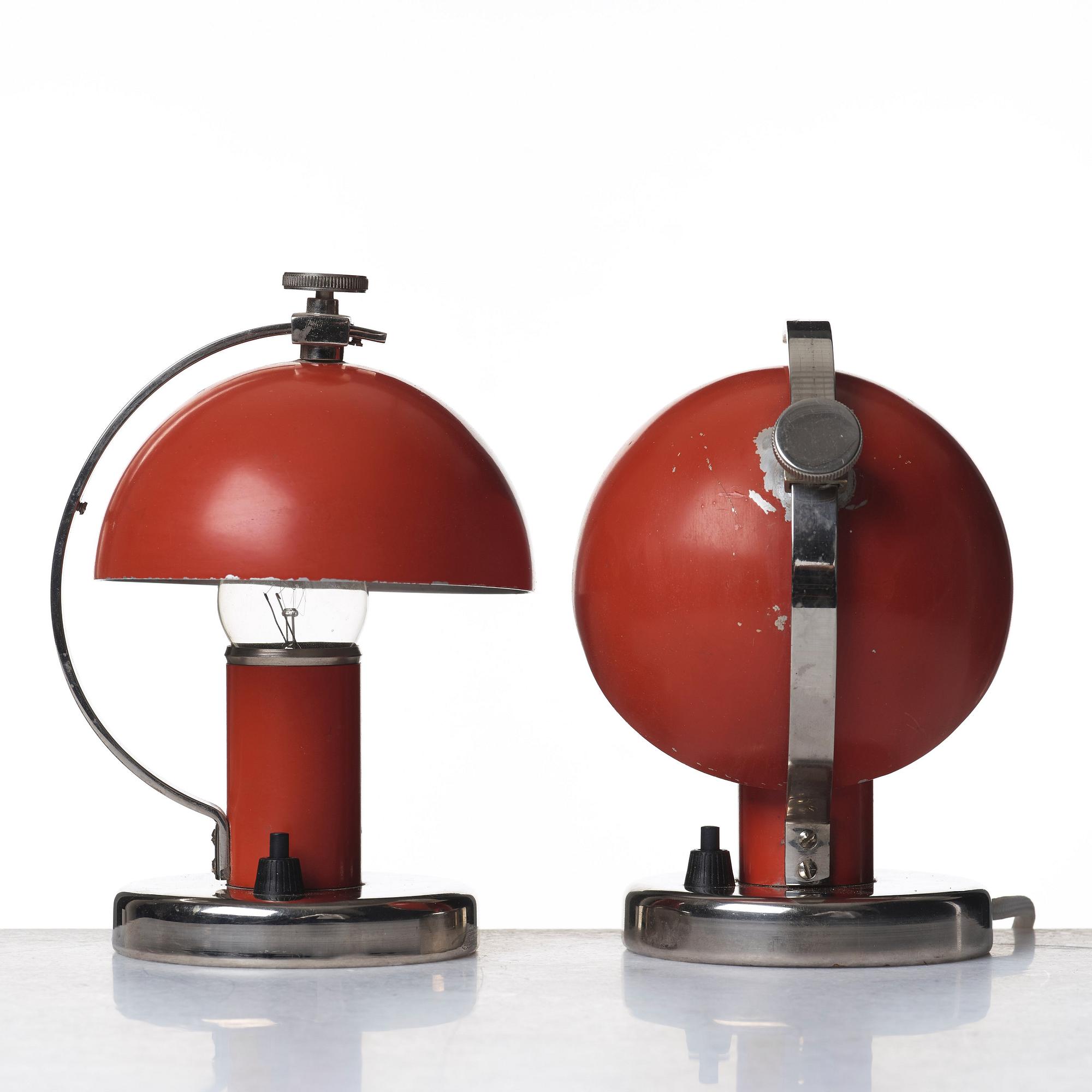 Erik Tidstrand, a pair of table lamps for Nordiska Kompaniet, Sweden 1930's.