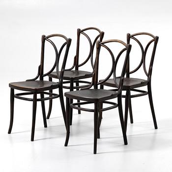 Chairs, 4, Thonet, first half of the 20th century.